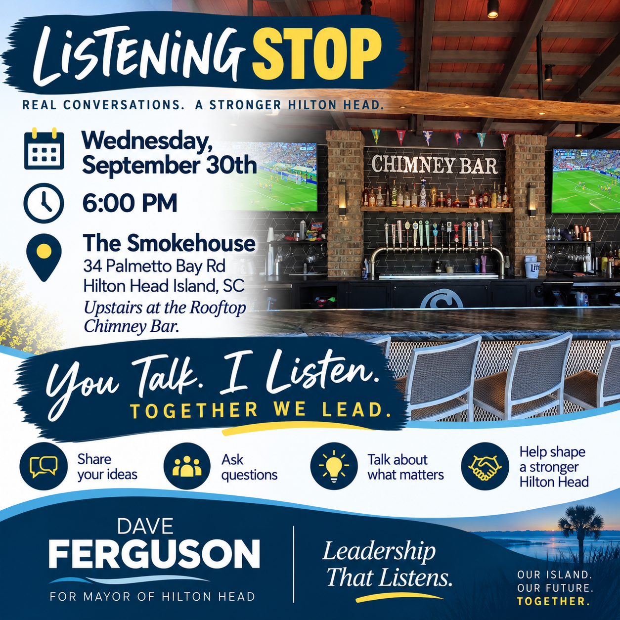 LISTENING STOP AT THE SMOKEHOUSE