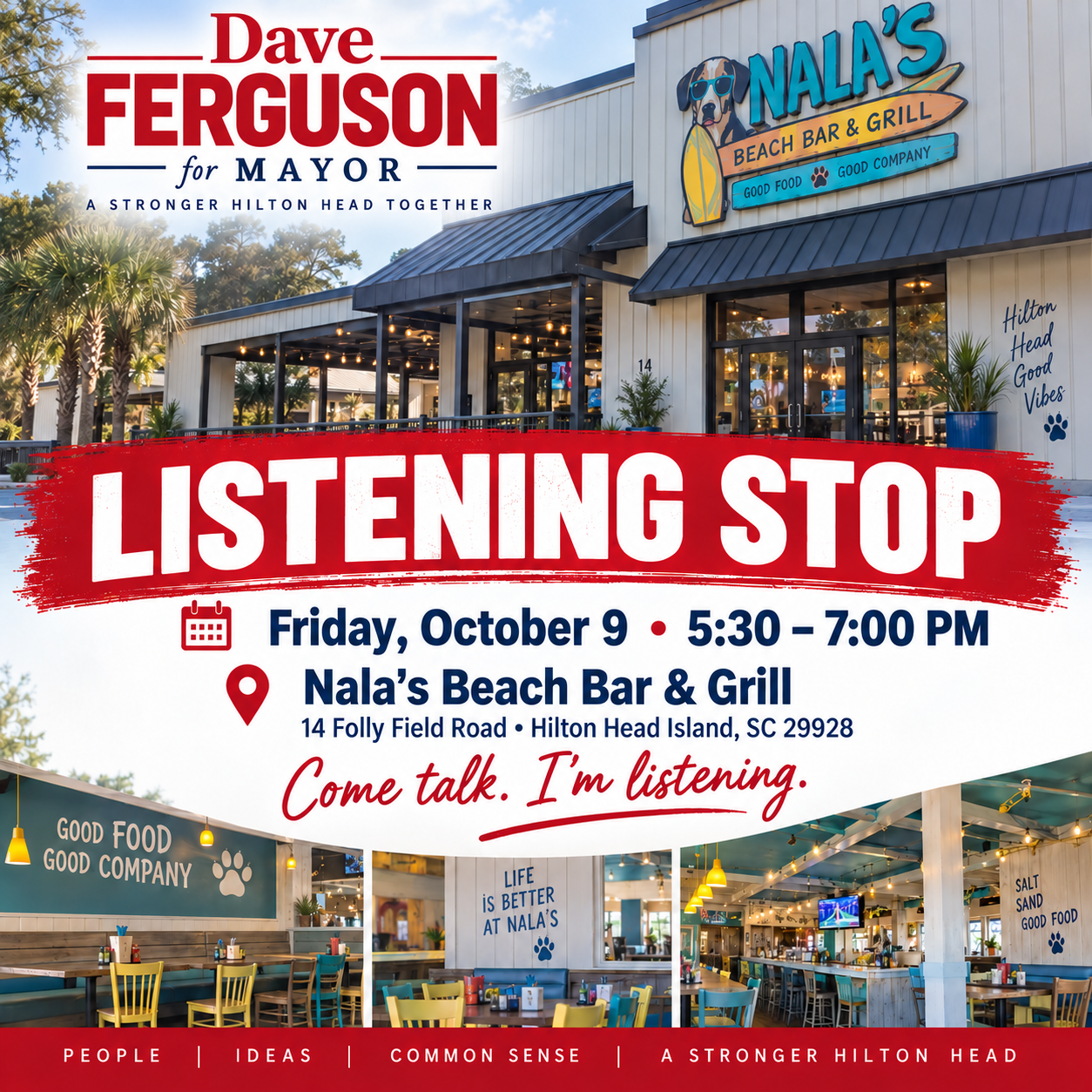Listening stop at Nala's